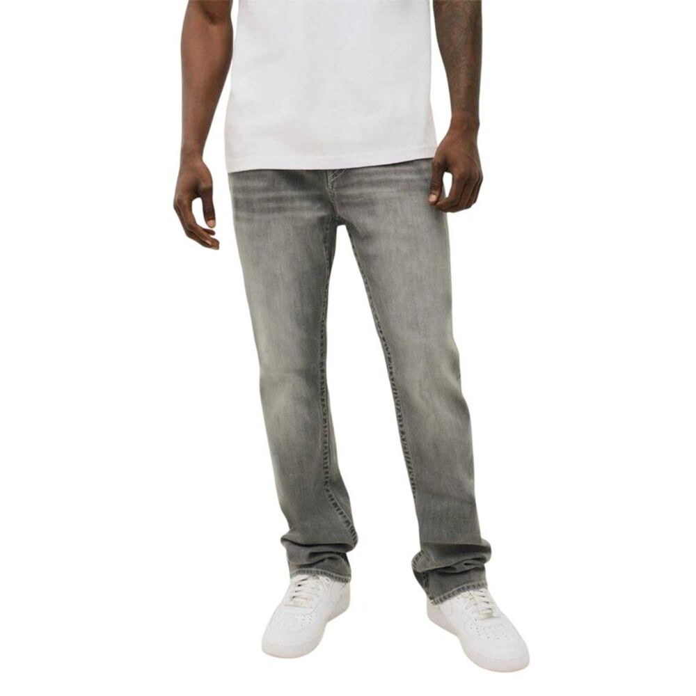 True Religion Mens Denim Straight Jeans / Chalk Grey